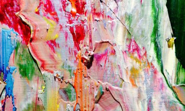 Renkli soyut resim arkaplanı. Modern motif görsel sanat. Yağ renkli yoğun bir karışım. Moda el boyama bezi. Moda poster kağıdı için tuval üzerindeki fırça darbelerini boya