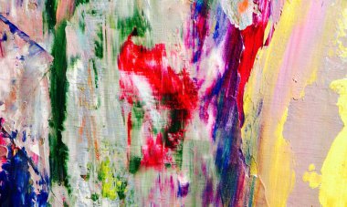 Renkli soyut resim arkaplanı. Modern motif görsel sanat. Yağ renkli yoğun bir karışım. Moda el boyama bezi. Moda poster kağıdı için tuval üzerindeki fırça darbelerini boya