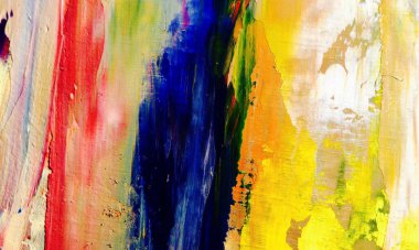Renkli soyut resim arkaplanı. Modern motif görsel sanat. Yağ renkli yoğun bir karışım. Moda el boyama bezi. Moda poster kağıdı için tuval üzerindeki fırça darbelerini boya