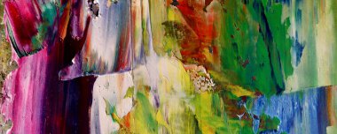 Renkli soyut resim arkaplanı. Modern motif görsel sanat. Yağ renkli yoğun bir karışım. Moda el boyama bezi. Moda poster kağıdı için tuval üzerindeki fırça darbelerini boya