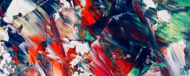 Renkli soyut resim arkaplanı. Modern motif görsel sanat. Yağ renkli yoğun bir karışım. Moda el boyama bezi. Moda poster kağıdı için tuval üzerindeki fırça darbelerini boya