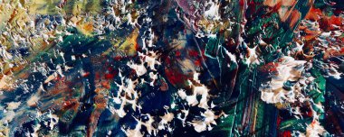 Renkli soyut resim arkaplanı. Modern motif görsel sanat. Yağ renkli yoğun bir karışım. Moda el boyama bezi. Moda poster kağıdı için tuval üzerindeki fırça darbelerini boya