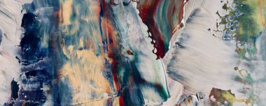 Renkli soyut resim arkaplanı. Modern motif görsel sanat. Yağ renkli yoğun bir karışım. Moda el boyama bezi. Moda poster kağıdı için tuval üzerindeki fırça darbelerini boya