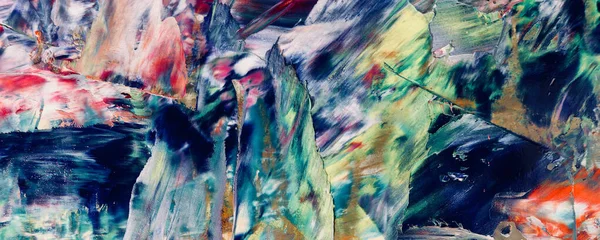 Färgglada Abstrakt Målning Bakgrund Moderna Motiv Visuell Konst Intensiv Flerfärgad — Stockfoto