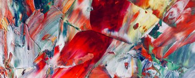 Renkli soyut resim arkaplanı. Modern motif görsel sanat. Yağ renkli yoğun bir karışım. Moda el boyama bezi. Moda poster kağıdı için tuval üzerindeki fırça darbelerini boya