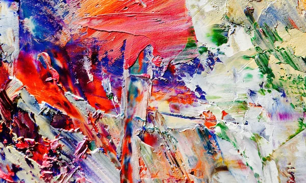 Renkli soyut resim arkaplanı. Modern motif görsel sanat. Yağ renkli yoğun bir karışım. Moda el boyama bezi. Moda poster kağıdı için tuval üzerindeki fırça darbelerini boya