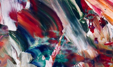 Renkli soyut resim arkaplanı. Modern motif görsel sanat. Yağ renkli yoğun bir karışım. Moda el boyama bezi. Moda poster kağıdı için tuval üzerindeki fırça darbelerini boya