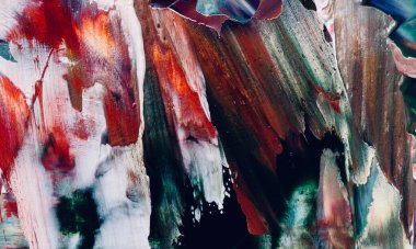 Renkli soyut resim arkaplanı. Modern motif görsel sanat. Yağ renkli yoğun bir karışım. Moda el boyama bezi. Moda poster kağıdı için tuval üzerindeki fırça darbelerini boya