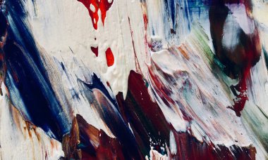 Renkli soyut resim arkaplanı. Modern motif görsel sanat. Yağ renkli yoğun bir karışım. Moda el boyama bezi. Moda poster kağıdı için tuval üzerindeki fırça darbelerini boya