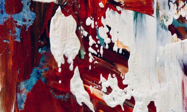 Renkli soyut resim arkaplanı. Modern motif görsel sanat. Yağ renkli yoğun bir karışım. Moda el boyama bezi. Moda poster kağıdı için tuval üzerindeki fırça darbelerini boya