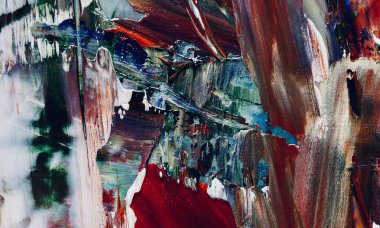 Renkli soyut resim arkaplanı. Modern motif görsel sanat. Yağ renkli yoğun bir karışım. Moda el boyama bezi. Moda poster kağıdı için tuval üzerindeki fırça darbelerini boya