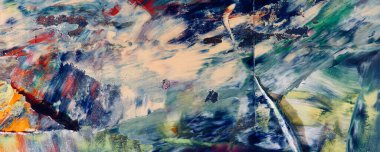 Renkli soyut resim arkaplanı. Modern motif görsel sanat. Yağ renkli yoğun bir karışım. Moda el boyama bezi. Moda poster kağıdı için tuval üzerindeki fırça darbelerini boya