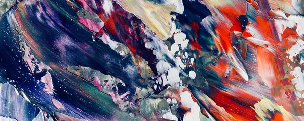 Renkli soyut resim arkaplanı. Modern motif görsel sanat. Yağ renkli yoğun bir karışım. Moda el boyama bezi. Moda poster kağıdı için tuval üzerindeki fırça darbelerini boya