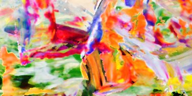 Renkli soyut resim arkaplanı. Modern motif görsel sanat. Yağ renkli yoğun bir karışım. Moda el boyama bezi. Moda poster kağıdı için tuval üzerindeki fırça darbelerini boya