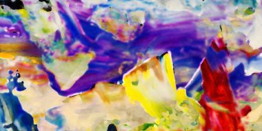 Renkli soyut resim arkaplanı. Modern motif görsel sanat. Yağ renkli yoğun bir karışım. Moda el boyama bezi. Moda poster kağıdı için tuval üzerindeki fırça darbelerini boya