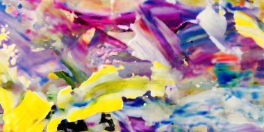 Renkli soyut resim arkaplanı. Modern motif görsel sanat. Yağ renkli yoğun bir karışım. Moda el boyama bezi. Moda poster kağıdı için tuval üzerindeki fırça darbelerini boya