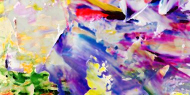 Renkli soyut resim arkaplanı. Modern motif görsel sanat. Yağ renkli yoğun bir karışım. Moda el boyama bezi. Moda poster kağıdı için tuval üzerindeki fırça darbelerini boya