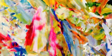 Renkli soyut resim arkaplanı. Modern motif görsel sanat. Yağ renkli yoğun bir karışım. Moda el boyama bezi. Moda poster kağıdı için tuval üzerindeki fırça darbelerini boya