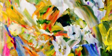 Renkli soyut resim arkaplanı. Modern motif görsel sanat. Yağ renkli yoğun bir karışım. Moda el boyama bezi. Moda poster kağıdı için tuval üzerindeki fırça darbelerini boya