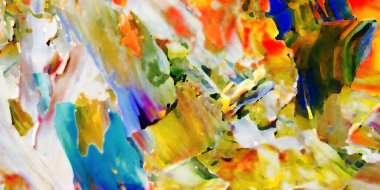 Renkli soyut resim arkaplanı. Modern motif görsel sanat. Yağ renkli yoğun bir karışım. Moda el boyama bezi. Moda poster kağıdı için tuval üzerindeki fırça darbelerini boya