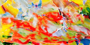 Renkli soyut resim arkaplanı. Modern motif görsel sanat. Yağ renkli yoğun bir karışım. Moda el boyama bezi. Moda poster kağıdı için tuval üzerindeki fırça darbelerini boya