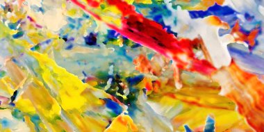 Renkli soyut resim arkaplanı. Modern motif görsel sanat. Yağ renkli yoğun bir karışım. Moda el boyama bezi. Moda poster kağıdı için tuval üzerindeki fırça darbelerini boya