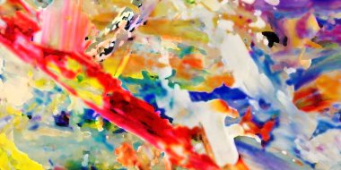 Renkli soyut resim arkaplanı. Modern motif görsel sanat. Yağ renkli yoğun bir karışım. Moda el boyama bezi. Moda poster kağıdı için tuval üzerindeki fırça darbelerini boya