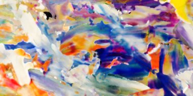 Renkli soyut resim arkaplanı. Modern motif görsel sanat. Yağ renkli yoğun bir karışım. Moda el boyama bezi. Moda poster kağıdı için tuval üzerindeki fırça darbelerini boya