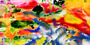 Renkli soyut resim arkaplanı. Modern motif görsel sanat. Yağ renkli yoğun bir karışım. Moda el boyama bezi. Moda poster kağıdı için tuval üzerindeki fırça darbelerini boya