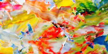 Renkli soyut resim arkaplanı. Modern motif görsel sanat. Yağ renkli yoğun bir karışım. Moda el boyama bezi. Moda poster kağıdı için tuval üzerindeki fırça darbelerini boya