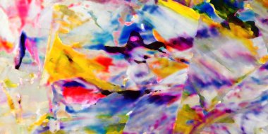 Renkli soyut resim arkaplanı. Modern motif görsel sanat. Yağ renkli yoğun bir karışım. Moda el boyama bezi. Moda poster kağıdı için tuval üzerindeki fırça darbelerini boya