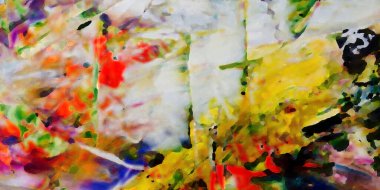 Renkli soyut resim arkaplanı. Modern motif görsel sanat. Yağ renkli yoğun bir karışım. Moda el boyama bezi. Moda poster kağıdı için tuval üzerindeki fırça darbelerini boya