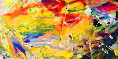 Renkli soyut resim arkaplanı. Modern motif görsel sanat. Yağ renkli yoğun bir karışım. Moda el boyama bezi. Moda poster kağıdı için tuval üzerindeki fırça darbelerini boya