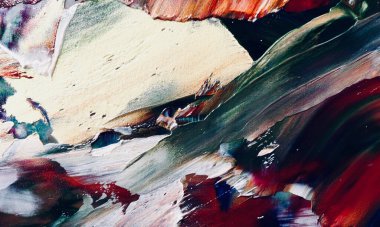 Renkli soyut resim arkaplanı. Modern motif görsel sanat. Yağ renkli yoğun bir karışım. Moda el boyama bezi. Moda poster kağıdı için tuval üzerindeki fırça darbelerini boya