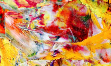 Renkli soyut resim arkaplanı. Modern motif görsel sanat. Yağ renkli yoğun bir karışım. Moda el boyama bezi. Moda poster kağıdı için tuval üzerindeki fırça darbelerini boya