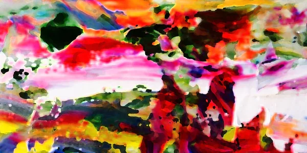 Renkli soyut resim arkaplanı. Modern motif görsel sanat. Yağ renkli yoğun bir karışım. Moda el boyama bezi. Moda poster kağıdı için tuval üzerindeki fırça darbelerini boya