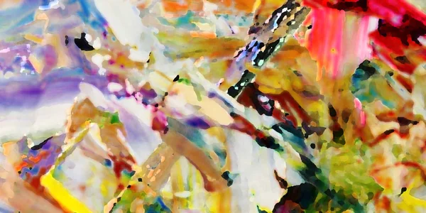 Renkli soyut resim arkaplanı. Modern motif görsel sanat. Yağ renkli yoğun bir karışım. Moda el boyama bezi. Moda poster kağıdı için tuval üzerindeki fırça darbelerini boya