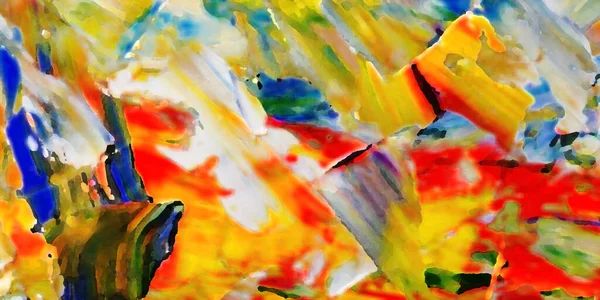 Renkli soyut resim arkaplanı. Modern motif görsel sanat. Yağ renkli yoğun bir karışım. Moda el boyama bezi. Moda poster kağıdı için tuval üzerindeki fırça darbelerini boya