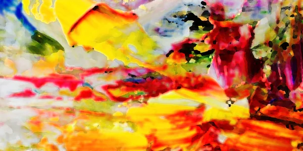 Renkli soyut resim arkaplanı. Modern motif görsel sanat. Yağ renkli yoğun bir karışım. Moda el boyama bezi. Moda poster kağıdı için tuval üzerindeki fırça darbelerini boya