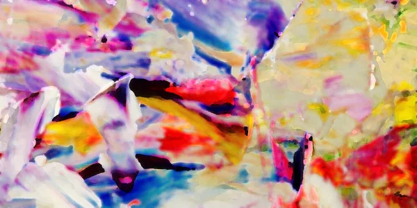 Renkli soyut resim arkaplanı. Modern motif görsel sanat. Yağ renkli yoğun bir karışım. Moda el boyama bezi. Moda poster kağıdı için tuval üzerindeki fırça darbelerini boya