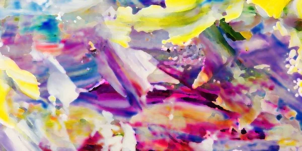 Renkli soyut resim arkaplanı. Modern motif görsel sanat. Yağ renkli yoğun bir karışım. Moda el boyama bezi. Moda poster kağıdı için tuval üzerindeki fırça darbelerini boya