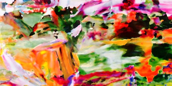Renkli soyut resim arkaplanı. Modern motif görsel sanat. Yağ renkli yoğun bir karışım. Moda el boyama bezi. Moda poster kağıdı için tuval üzerindeki fırça darbelerini boya