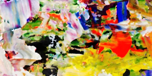 Renkli soyut resim arkaplanı. Modern motif görsel sanat. Yağ renkli yoğun bir karışım. Moda el boyama bezi. Moda poster kağıdı için tuval üzerindeki fırça darbelerini boya