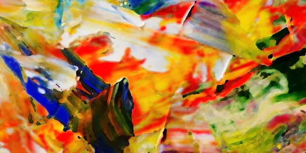 Renkli soyut resim arkaplanı. Modern motif görsel sanat. Yağ renkli yoğun bir karışım. Moda el boyama bezi. Moda poster kağıdı için tuval üzerindeki fırça darbelerini boya