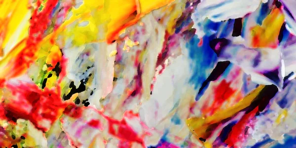 Renkli soyut resim arkaplanı. Modern motif görsel sanat. Yağ renkli yoğun bir karışım. Moda el boyama bezi. Moda poster kağıdı için tuval üzerindeki fırça darbelerini boya