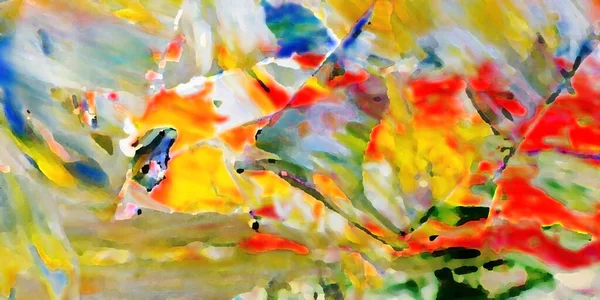 Renkli soyut resim arkaplanı. Modern motif görsel sanat. Yağ renkli yoğun bir karışım. Moda el boyama bezi. Moda poster kağıdı için tuval üzerindeki fırça darbelerini boya