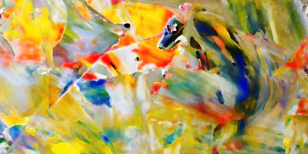 Renkli soyut resim arkaplanı. Modern motif görsel sanat. Yağ renkli yoğun bir karışım. Moda el boyama bezi. Moda poster kağıdı için tuval üzerindeki fırça darbelerini boya