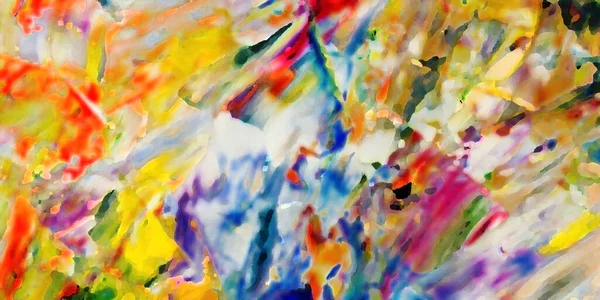 Peinture Abstraite Colorée Fond Motif Moderne Art Visuel Intensif Mélange — Photo