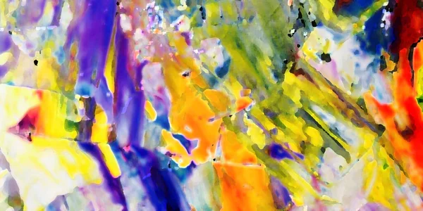 Renkli soyut resim arkaplanı. Modern motif görsel sanat. Yağ renkli yoğun bir karışım. Moda el boyama bezi. Moda poster kağıdı için tuval üzerindeki fırça darbelerini boya