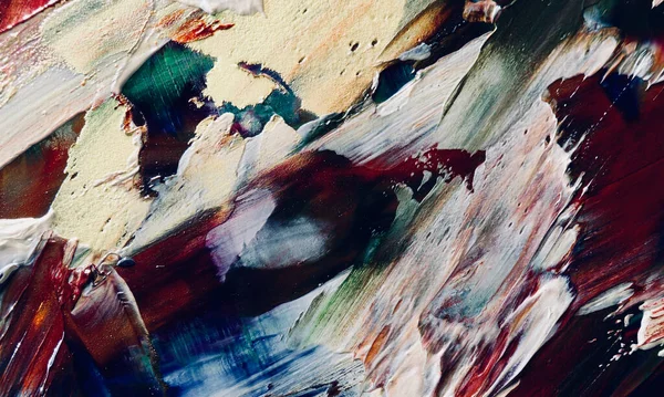 Renkli soyut resim arkaplanı. Modern motif görsel sanat. Yağ renkli yoğun bir karışım. Moda el boyama bezi. Moda poster kağıdı için tuval üzerindeki fırça darbelerini boya